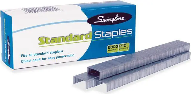 Alt view image 4 of 16 - Swingline Standard Chisel Point Staples, 5/pk