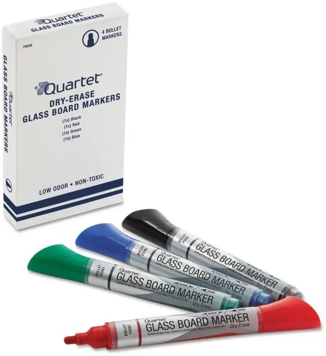 Alt view image 3 of 20 - Quartet Marker,Dry Erase,4/Pk,Ast 79552