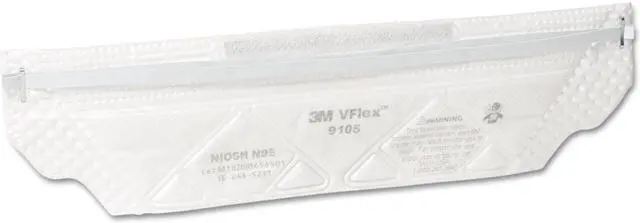 Alt view image 2 of 8 - 3M VFlex Particulate Respirator N95 Regular 50/box 9105