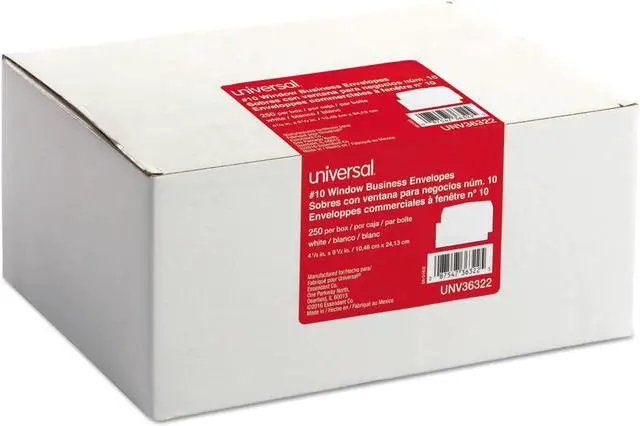 Alt view image 7 of 9 - UNIVERSAL Window Business Envelope #10 4 1/8 x 9 1/2 250/Box 36322