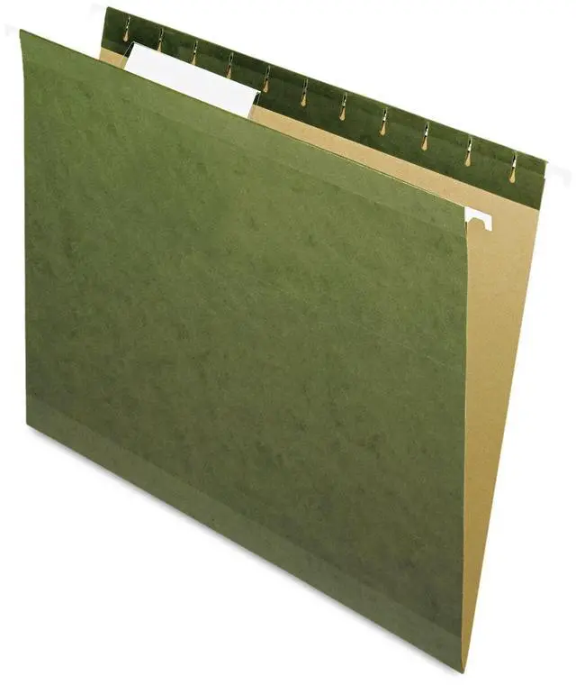 Main image of Pendaflex X-Ray Hanging File Folders 1/3 Tab Letter Standard Green 25/Box 415213