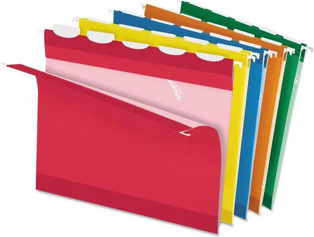 Main image of Pendaflex Reinforced Hanging Folders 1/5 Tab Letter Yellow 25/Box 415215YEL