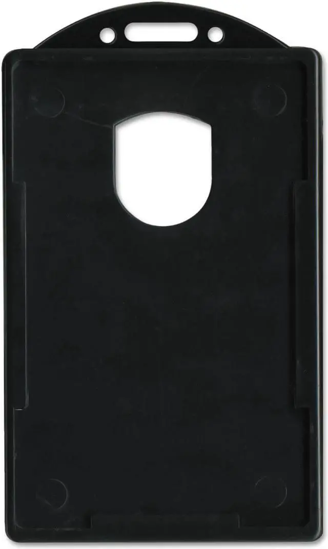 Alt view image 2 of 14 - Advantus Vertical ID Card Holders 2 1/8 x 3 3/8 Black 25 per Pack 75657