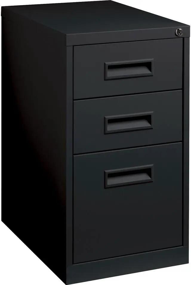 Alt view image 9 of 13 - Lorell Mobile Pedestal B/B/F 15"x19"x27-3/4" Black 67745