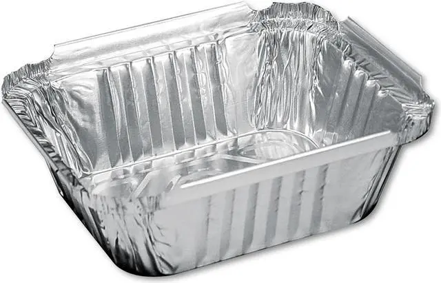 Alt view image 4 of 12 - Handi-foil 205930 Aluminum Oblong Container, 1 Pound, 5-9/16 x 4-9/16 x 1-5/8, 1000/Case, 1 Case