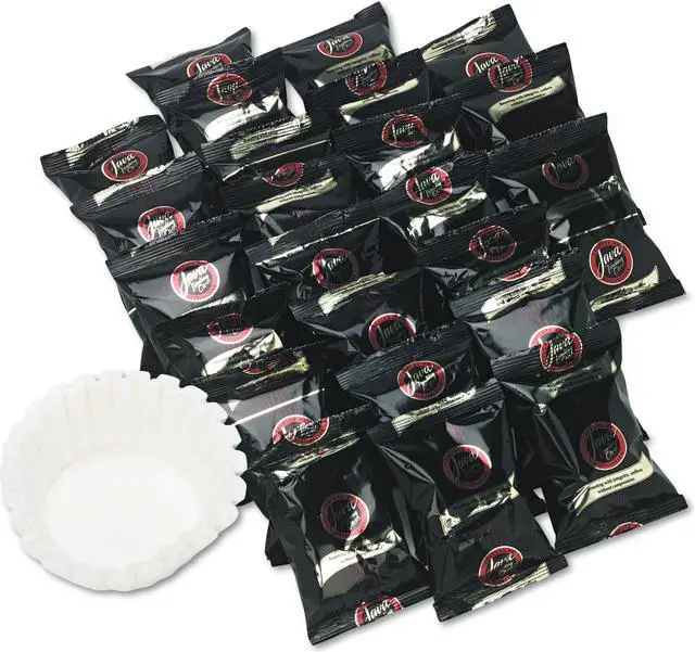 Alt view image 2 of 5 - Distant Lands Coffee Coffee Portion Packs 1.5oz Packs French Roast 42/Carton 308042
