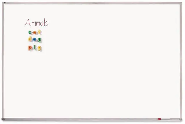 Alt view image 11 of 12 - Quartet PPA406 4' x 6' Porcelain Magnetic Aluminum Frame Whiteboard