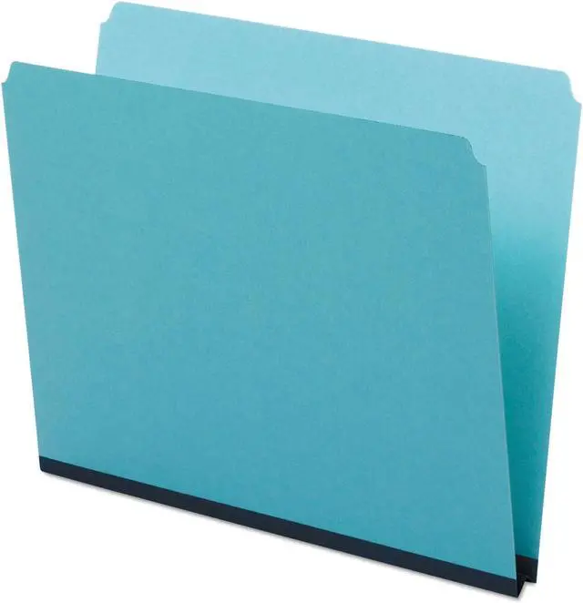 Alt view image 6 of 11 - Pendaflex Pressboard Expanding File Folders Straight Cut Top Tab Letter Blue 25/Box 9200