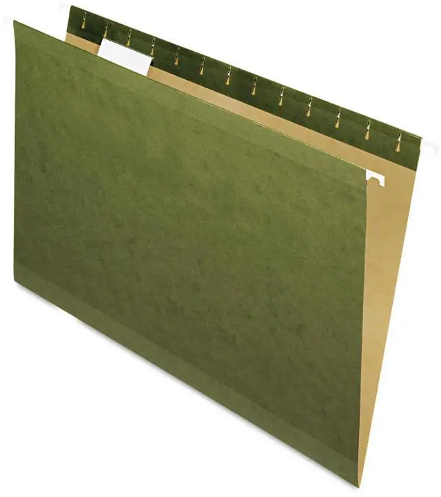 Main image of Pendaflex X-Ray Hanging File Folders 1/5 Tab Legal Standard Green 25/Box 415315