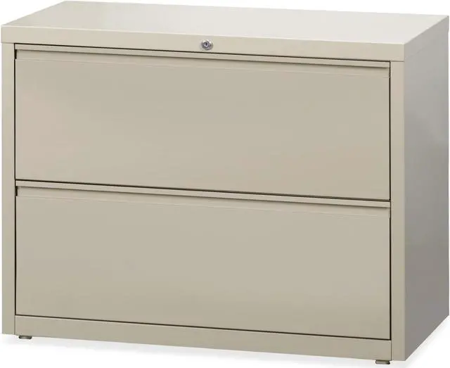 Alt view image 6 of 11 - Lorell Lateral File 2-Drawer 36"x18-5/8"x28" Putty 60447