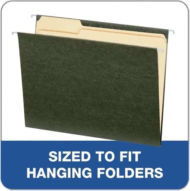 Alt view image 9 of 9 - Pendaflex Laminate Spine Shelf File Folder Straight Tab 14 pt Manila Letter 50/Box 11230