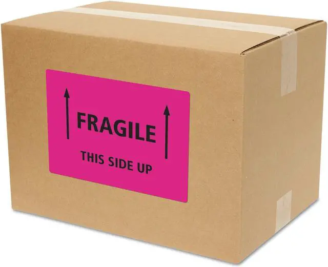 Alt view image 10 of 15 - Avery Neon Shipping Label Laser 5 1/2 x 8 1/2 Neon Magenta 200/Box 5948