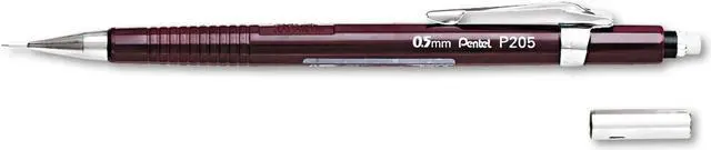 Alt view image 2 of 8 - Pentel Sharp Mechanical Drafting Pencil 0.5 mm Burgundy Barrel P205B