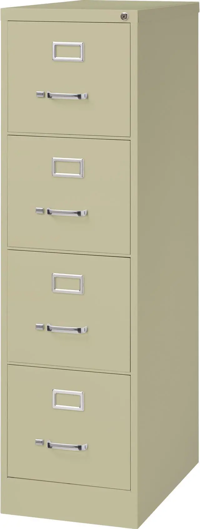 Alt view image 7 of 10 - Lorell 60652 Vertical file, 15" x 25" x 52", Security Lock, Heavy Duty, Putty - Steel (Recycled) LLR60652