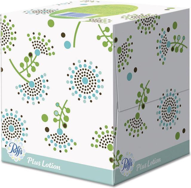 Puffs Plus Lotion Facial Tissue, White, 1-Ply, 8 1/5 X 8 2/5, 56/box,  24/carton