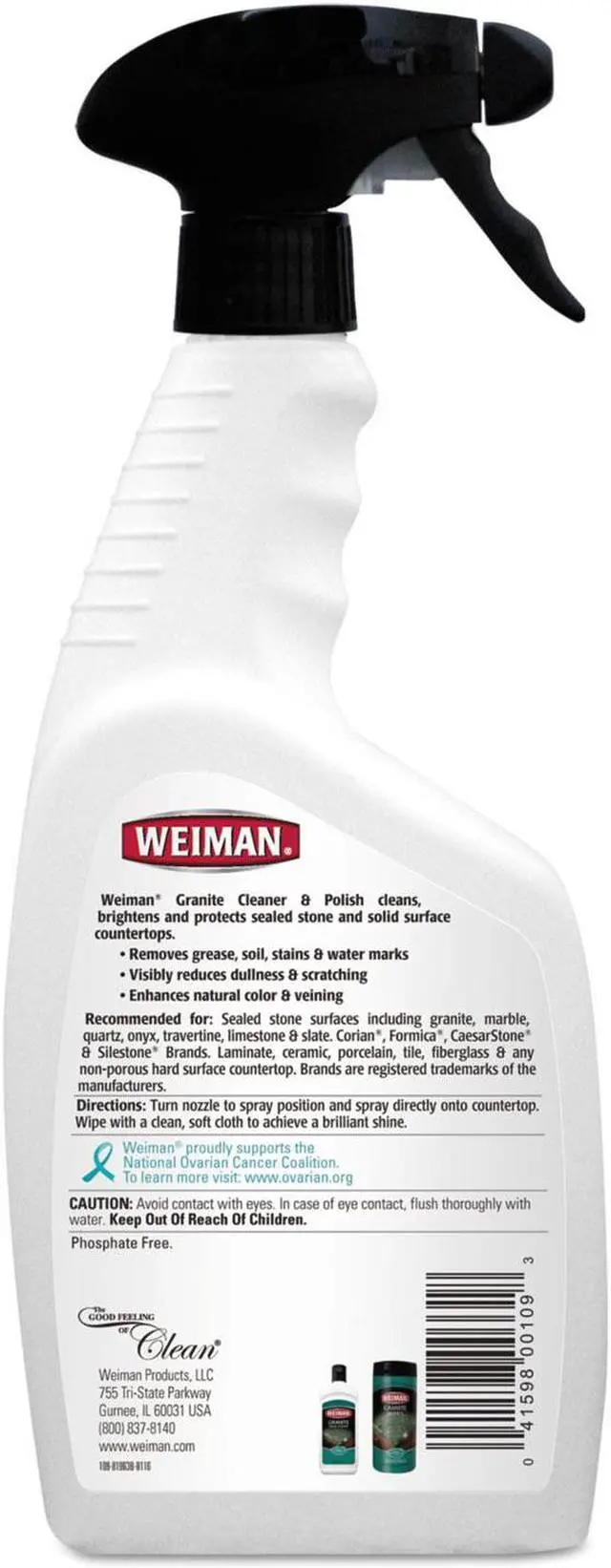 Alt view image 9 of 9 - Granite Cleaner and Polish, Citrus Scent, 24 oz Bottle, 6/Carton 109