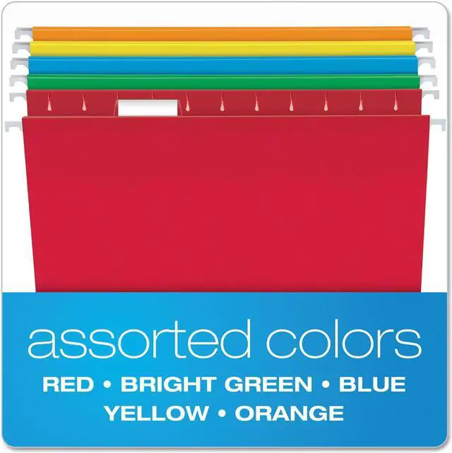 Alt view image 11 of 15 - Pendaflex Reinforced Hanging Folders 1/5 Tab Letter Violet 25/Box 415215VIO