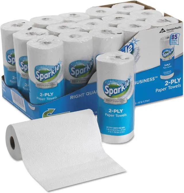 Alt view image 2 of 10 - Sparkle ps Perforated Paper Towel White 8 4/5 x 11 85/Roll 15 Roll/Carton 2717714