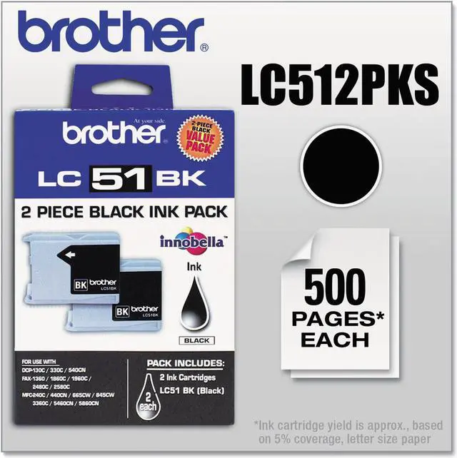 Alt view image 5 of 17 - Brother International Corporat Black Ink Cartridge-2 Pack