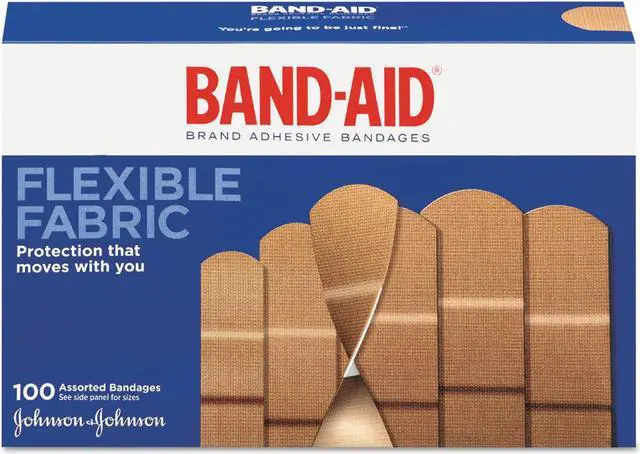 Alt view image 10 of 16 - BAND-AID Flexible Fabric Adhesive Bandages Assorted 100/Box 11507800