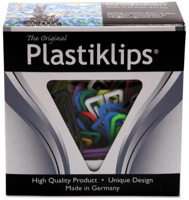 Alt view image 16 of 18 - Baumgartens Plastiklips Paper Clips Large Assorted Colors 200/Box LP0600
