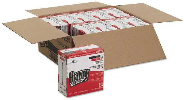 Alt view image 20 of 20 - Brawny Heavy-Duty Shop Towels Cloth 9 1/10 x 16 1/2 100/Box 25070