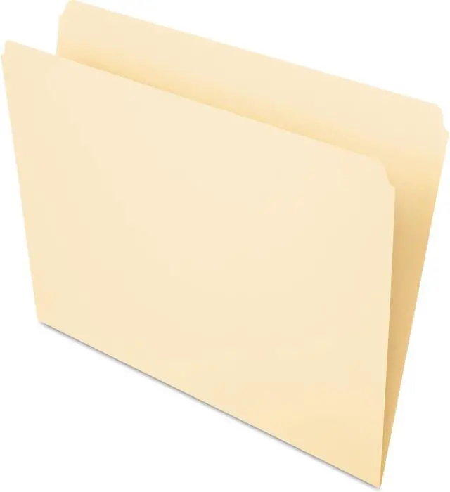 Alt view image 2 of 14 - Pendaflex Essentials File Folders Straight Cut Top Tab Letter Manila 100/Box 752