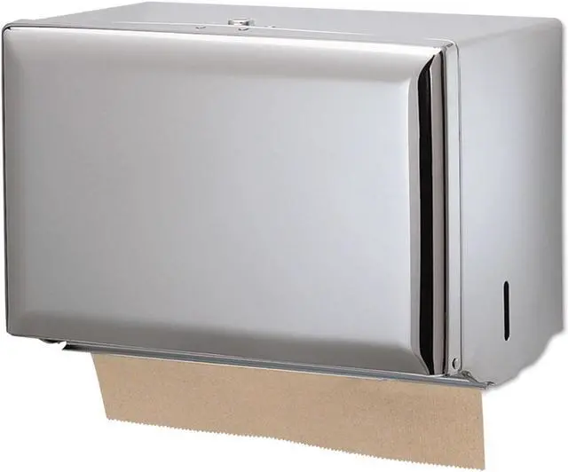Alt view image 5 of 5 - San Jamar Singlefold Paper Towel Dispenser Chrome 10 3/4 x 6 x 7 1/2 T1800XC