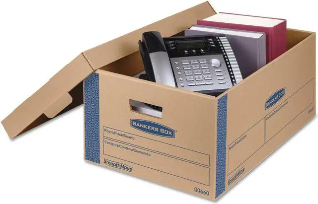 Alt view image 12 of 12 - Bankers Box SmoothMove Prime Large Moving Boxes Lift Lid 24l x 15w x 10h Kraft