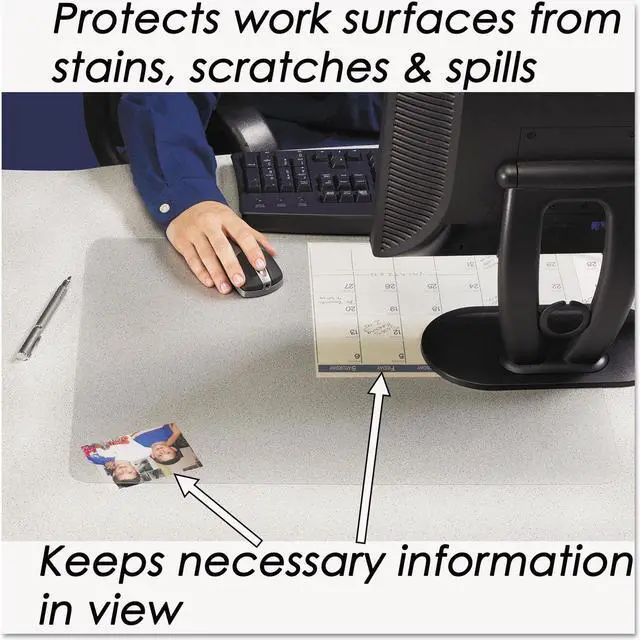 Alt view image 5 of 8 - Artistic KrystalView Desk Pad with Microban 36 x 20 Clear 6060MS