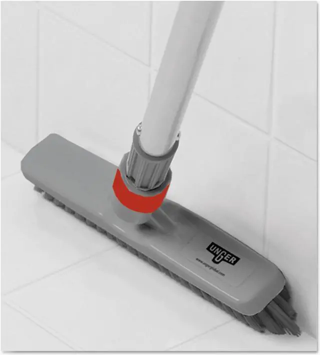 Alt view image 11 of 11 - Unger Industrial LLC SmartColor Swivel Corner Brush 8 2/3" Gray Handle CB20G