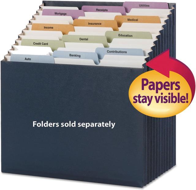 Alt view image 7 of 11 - 12-Pocket Stadium File, 12 1/4 X 13 5/8, Navy, Letter