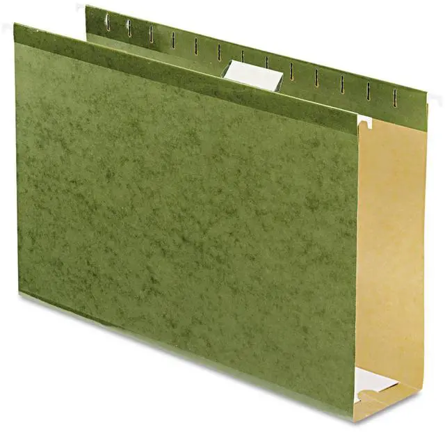 Main image of Pendaflex Reinforced 3" Extra Capacity Hanging Folders Legal Standard Green 25/Box 4153X3