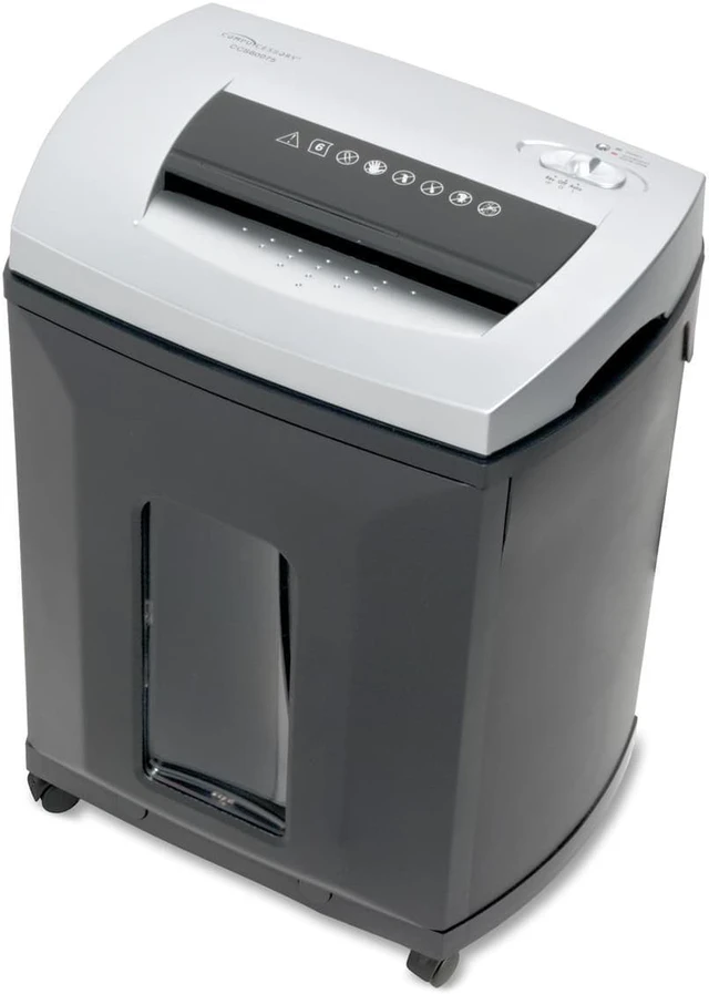 Alt view image 3 of 3 - High Security Shredder,Micro Cut,6 Sh Cap.,14"x10"x18",BK/SR