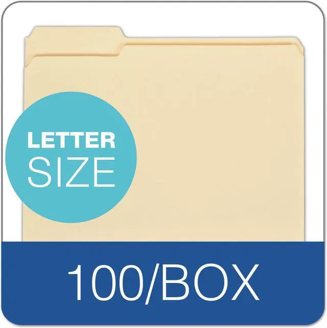 Alt view image 7 of 9 - Pendaflex Laminate Spine Shelf File Folder Straight Tab 14 pt Manila Letter 50/Box 11230