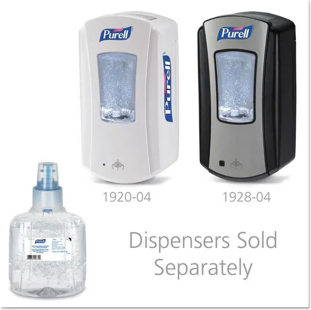 Alt view image 10 of 12 - Purell 190302CT  Advanced Green Certified Instant Hand Sanitizer Refill, 1200mL, FragranceFree, 2/Carton, 1 Carton