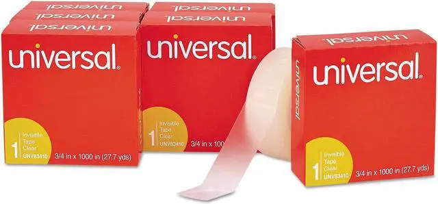 Alt view image 10 of 15 - Universal 83410 Invisible Tape  3/4   x 28 Yards  1 in.Core  Clear  Six per Box