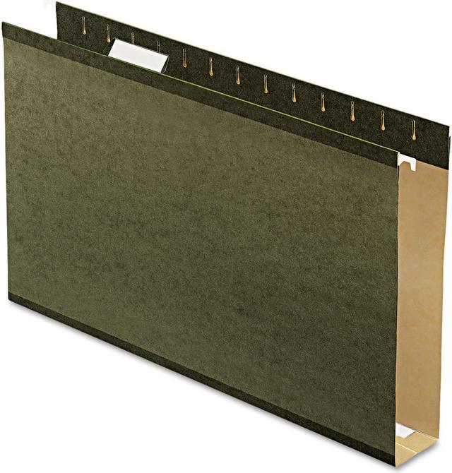Main image of Pendaflex Reinforced 2" Extra Capacity Hanging Folders Legal Standard Green 25/Box 4153X2