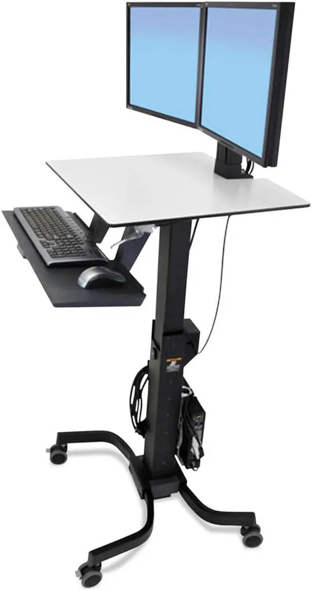 Alt view image 7 of 13 - Ergotron WorkFit-C 24-214-085 Computer Stand