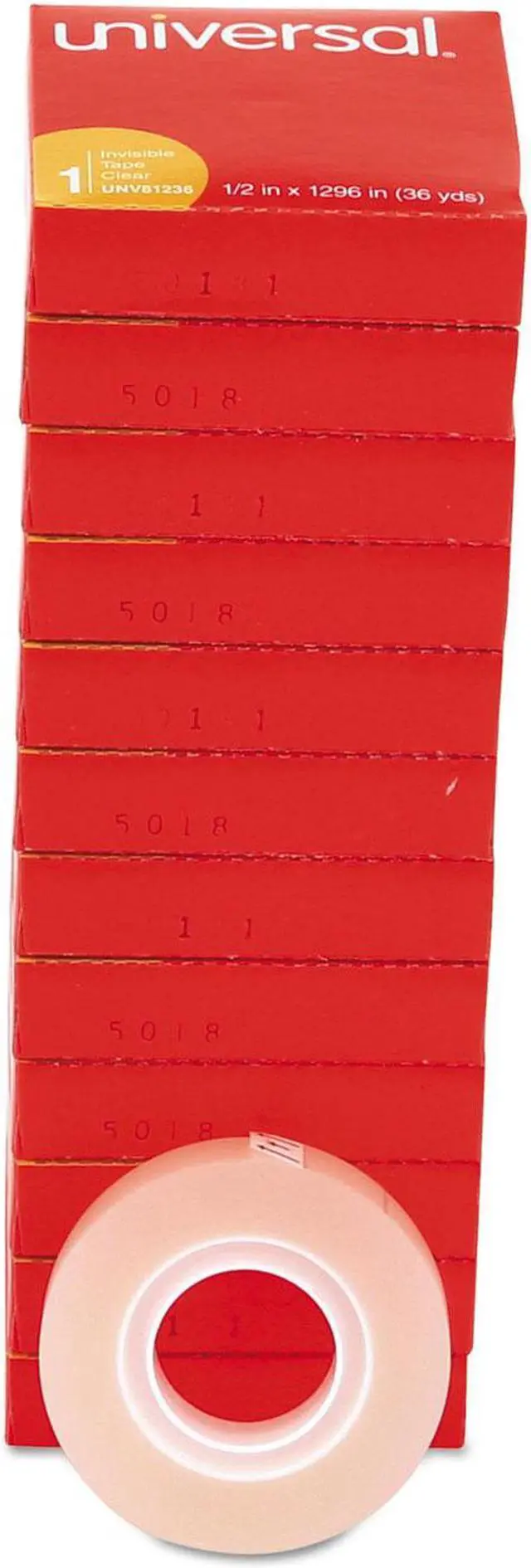 Alt view image 9 of 10 - Invisible Tape, 1/2" x 1296", 1" Core, Clear