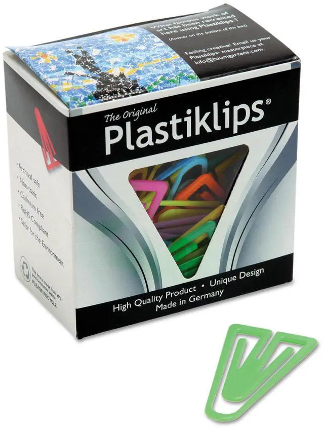 Alt view image 17 of 17 - Baumgartens Plastiklips Paper Clips Extra Large Assorted Colors 50/Box LP1700