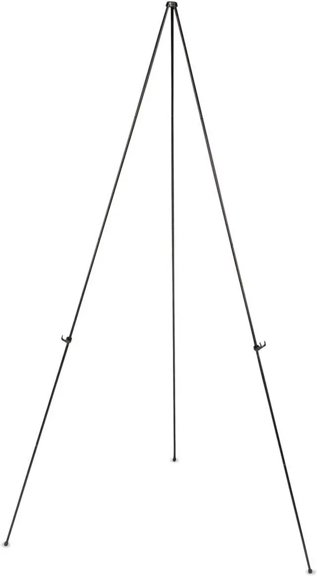 Alt view image 3 of 5 - MasterVision Instant Easel 61 1/2" Black Steel Lightweight FLX04201MV