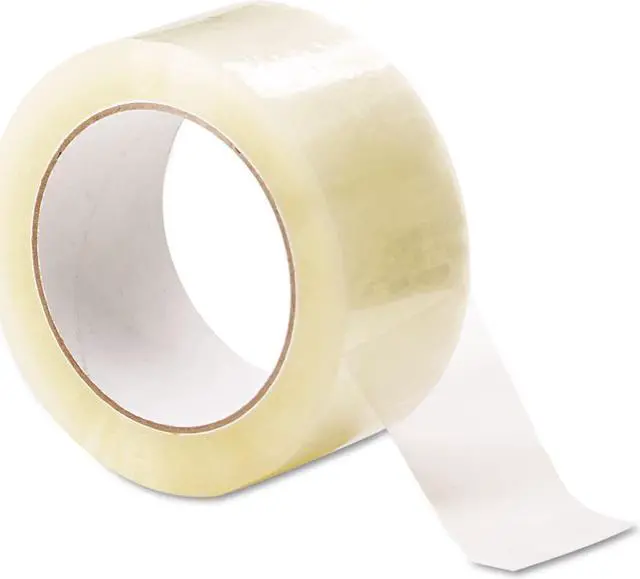 Alt view image 10 of 12 - Universal General-Purpose Acrylic Box Sealing Tape 48mm x 100m 3" Core Clear 12