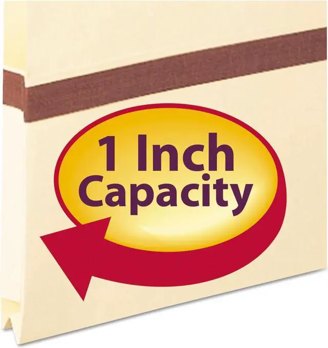 Alt view image 11 of 12 - Smead 1" Exp File Pocket 2/5 Tab Letter Manila 75487