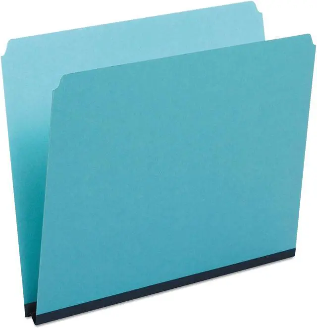 Alt view image 7 of 11 - Pendaflex Pressboard Expanding File Folders Straight Cut Top Tab Letter Blue 25/Box 9200