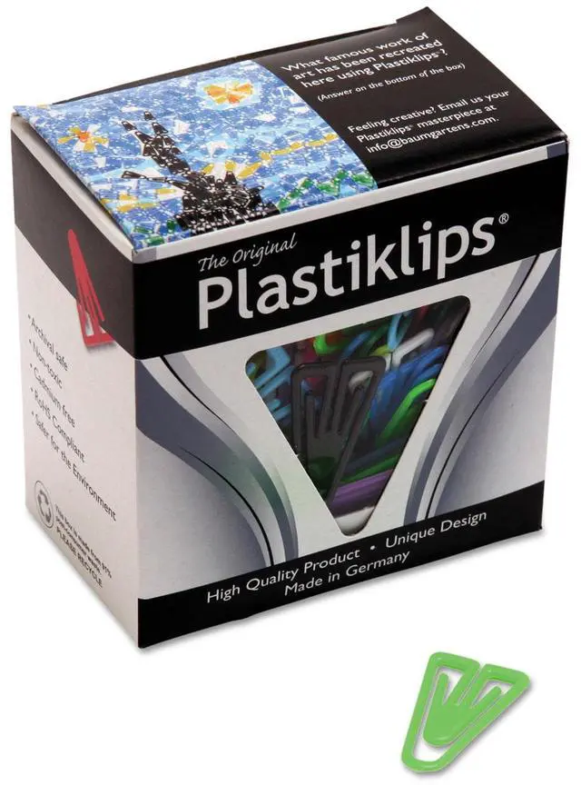 Alt view image 17 of 18 - Baumgartens Plastiklips Paper Clips Large Assorted Colors 200/Box LP0600