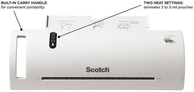 Alt view image 5 of 18 - Scotch Thermal Laminator Value Pack 9" W with 20 Letter Size Pouches TL902VP