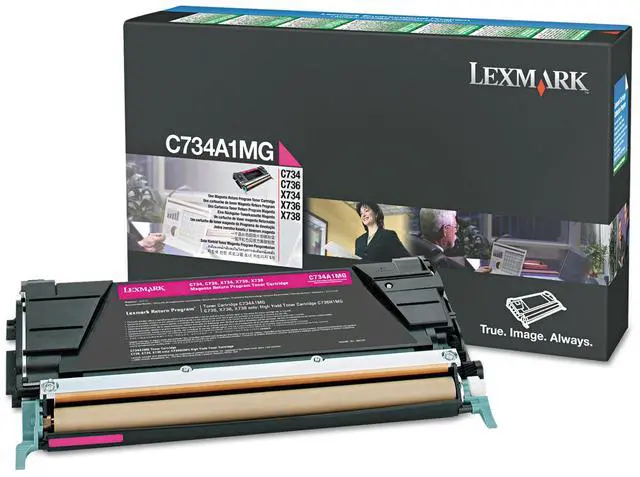 Alt view image 6 of 6 - Lexmark Magenta Return Program Toner Cartridge For use in X746,748 Estimated yield 7K