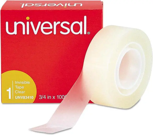 Alt view image 13 of 15 - Universal 83410 Invisible Tape  3/4   x 28 Yards  1 in.Core  Clear  Six per Box