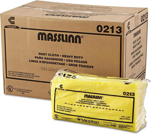 Alt view image 10 of 13 - Chix Masslinn Dust Cloths 24 x 16 Yellow 400/Carton 0213